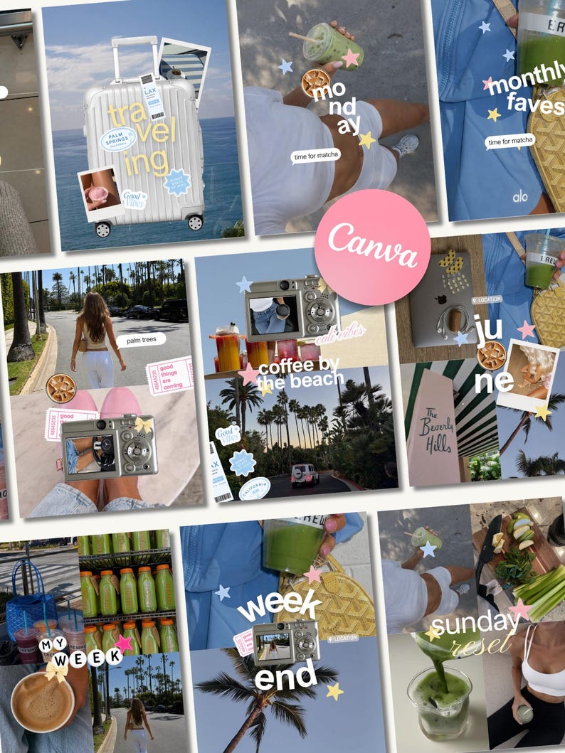 trendy Instagram templates, content creator Canva bundle, aesthetic social media templates, iOS style Instagram posts, personal branding Canva templates, UGC influencer templates, digital marketing Instagram posts, social media manager Canva kit, modern aesthetic Instagram templates, editable Canva post bundle