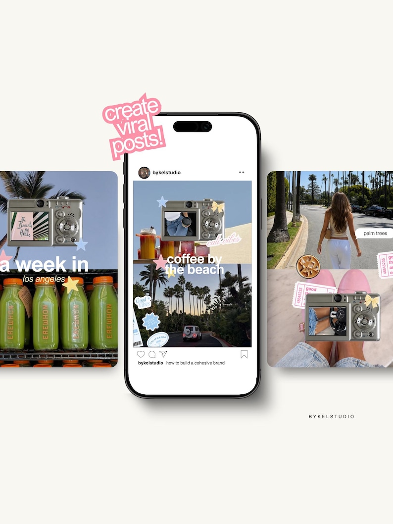 trendy Instagram templates, content creator Canva bundle, aesthetic social media templates, iOS style Instagram posts, personal branding Canva templates, UGC influencer templates, digital marketing Instagram posts, social media manager Canva kit, modern aesthetic Instagram templates, editable Canva post bundle