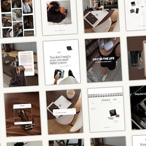 Personal brand, bold Instagram post, coaching Instagram, iOS core templates, business coach posts, social media manager, digital marketer, social media coach, content creator IG, IG theme page, IG coaching, social media agency, IG carousel posts, aesthetic Instagram templates, brown theme IG, Canva Instagram templates, iOS aesthetic, brand building, content planning, viral Instagram posts