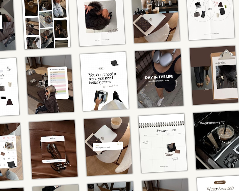 Personal brand, bold Instagram post, coaching Instagram, iOS core templates, business coach posts, social media manager, digital marketer, social media coach, content creator IG, IG theme page, IG coaching, social media agency, IG carousel posts, aesthetic Instagram templates, brown theme IG, Canva Instagram templates, iOS aesthetic, brand building, content planning, viral Instagram posts