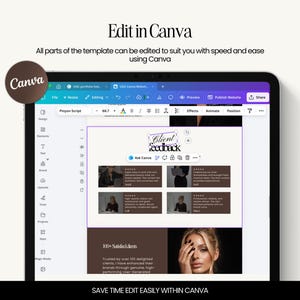 UGC portfolio, UGC creator portfolio, Canva website template, influencer media kit, UGC pitch deck, content creator portfolio, social media portfolio, brand pitch template, influencer website, UGC website template, Canva portfolio, digital download, influencer kit