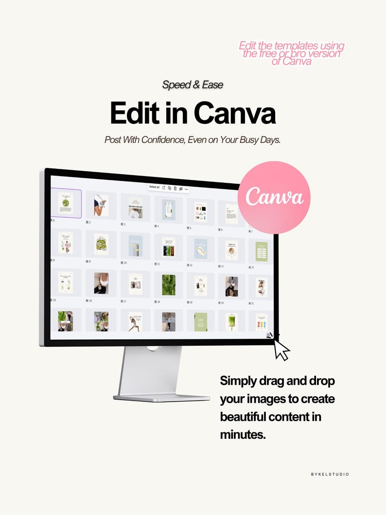 trendy Instagram templates, content creator Canva bundle, aesthetic social media templates, iOS style Instagram posts, personal branding Canva templates, UGC influencer templates, digital marketing Instagram posts, social media manager Canva kit, modern aesthetic Instagram templates, editable Canva post bundle