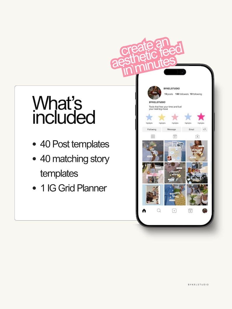 trendy Instagram templates, content creator Canva bundle, aesthetic social media templates, iOS style Instagram posts, personal branding Canva templates, UGC influencer templates, digital marketing Instagram posts, social media manager Canva kit, modern aesthetic Instagram templates, editable Canva post bundle