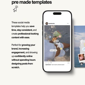 trendy Instagram templates, content creator Canva bundle, aesthetic social media templates, iOS style Instagram posts, personal branding Canva templates, UGC influencer templates, digital marketing Instagram posts, social media manager Canva kit, modern aesthetic Instagram templates, editable Canva post bundle