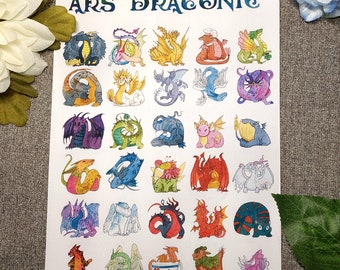 Ars Draconic ||  Giclee A4/A5 print