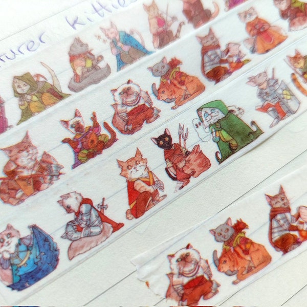 Adventurer Kitties Cat washi tape