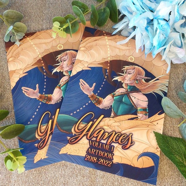 Glances Volume 1 || 2018-2022 Artbook|| Fantasy TTRPG Art Book Artist Book [B GRADES ONLY]