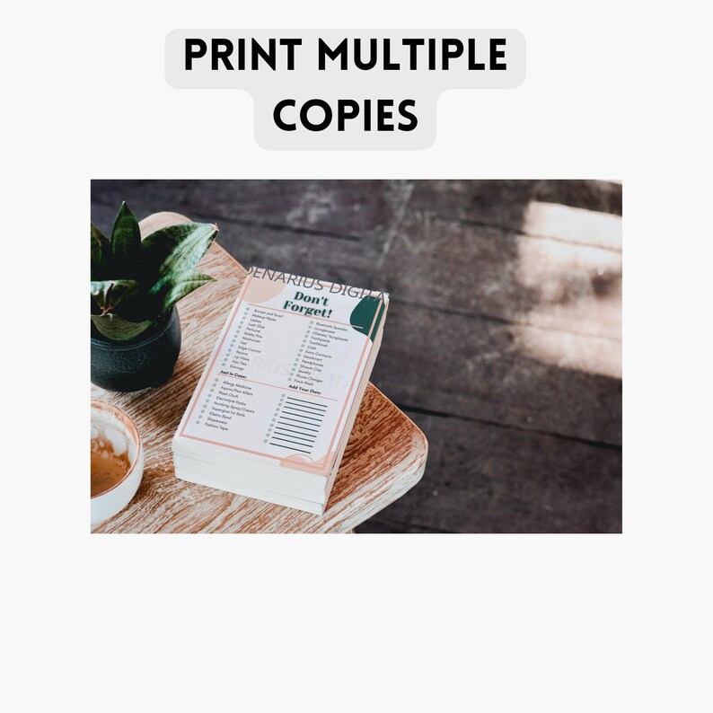 Vacation Packing List Commonly Travel Items Etsy