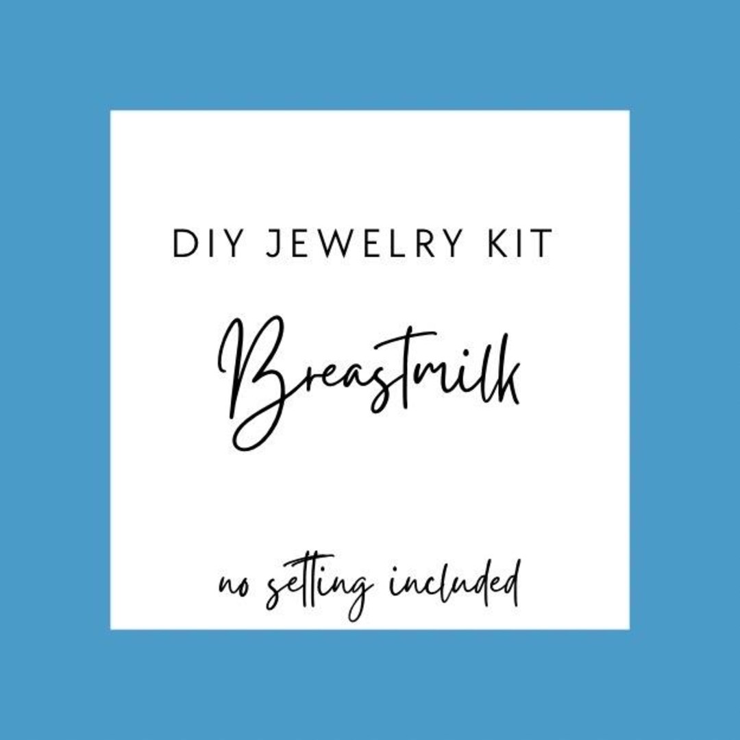 Breast Milk Jewelry Kit, DIY Breastmilk Jewelry Kit, Breastmilk