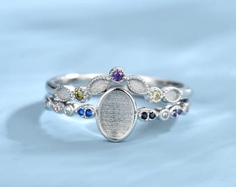 Custom Sterling Silver Breastmilk Ring • Birthstone Keepsake