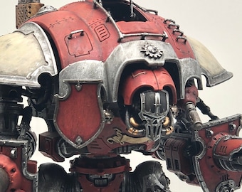 Imperial Knight Crusader - Adeptus Mechanicus - Warhammer 40K , WH40k, miniatures, custom painted miniature