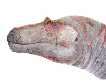 Limited Edition A3 Watercolour Albertosaurus Portrait — Prehistoric Dinosaur Art Print, Tyrannosaur Paleoart Wall Art