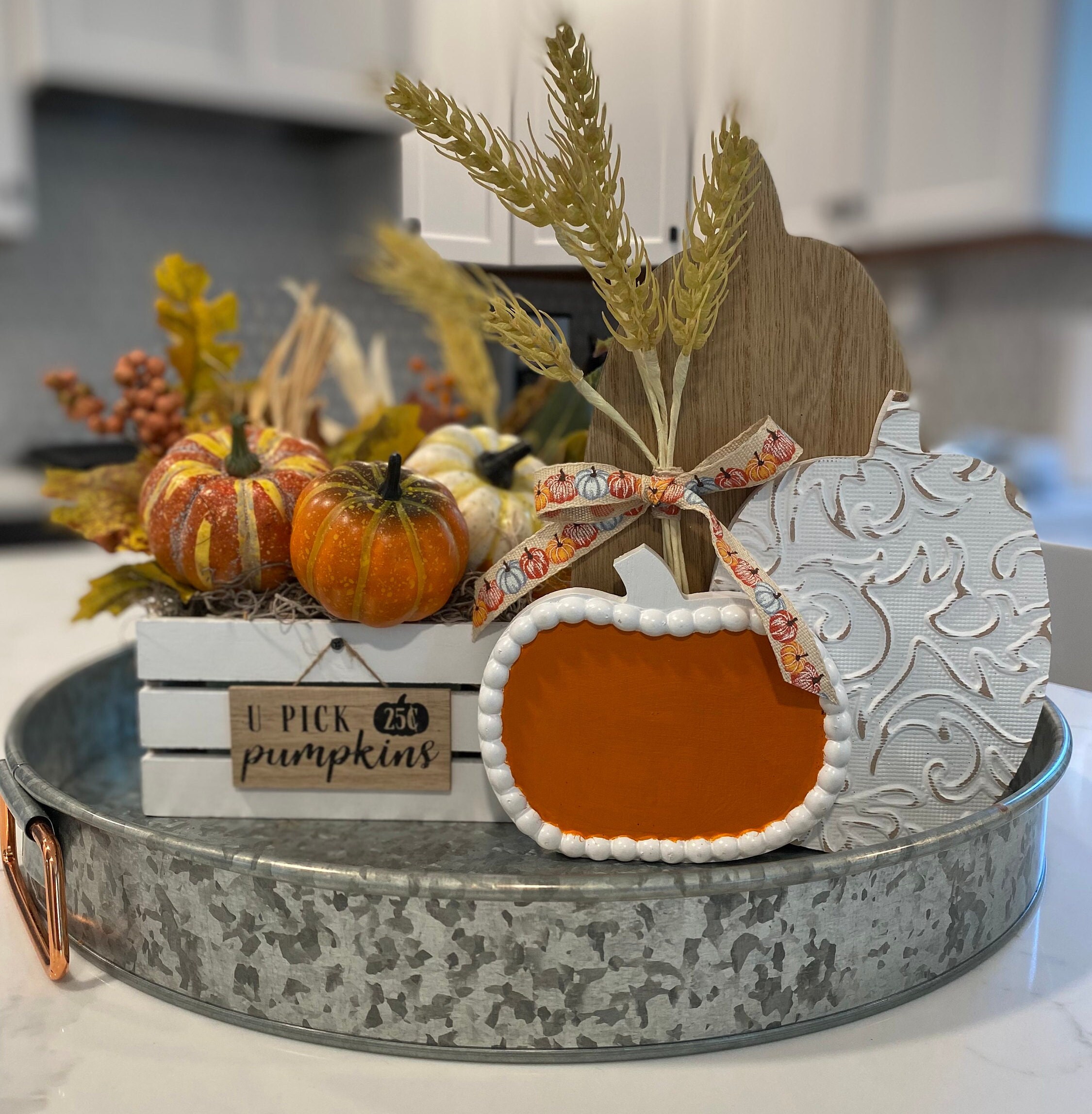 Wood Pumpkin Decor Set of 3 Pumpkins Wooden Pumpkin Set Etsy