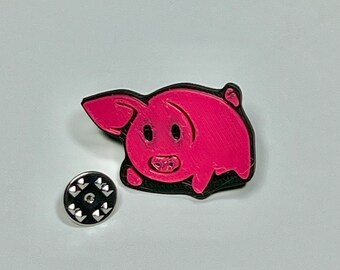 One Eared Piggy Pin