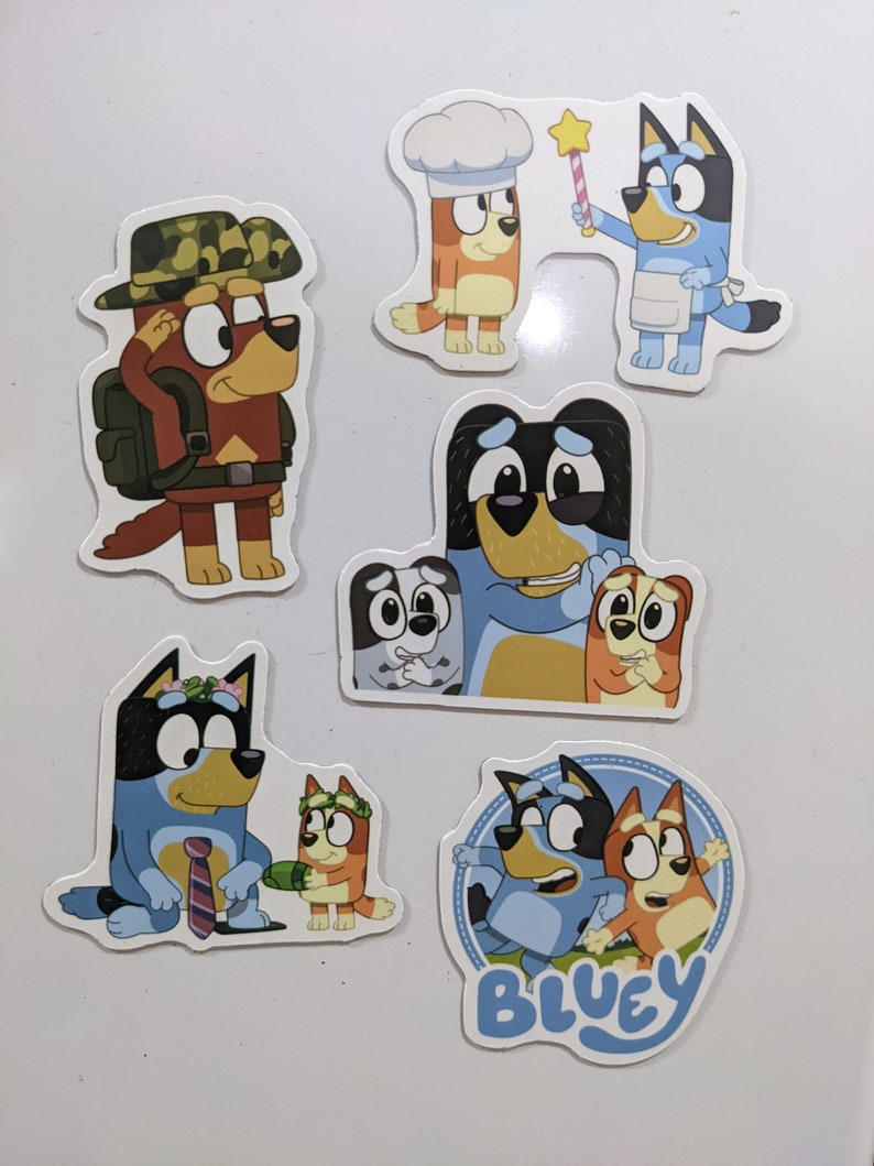 Cartoon Fridge Bluey Etsy