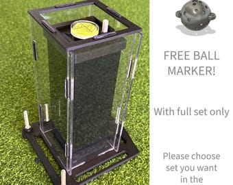 Custodia protettiva per Square Golf con strumento di allineamento/livellamento e posizionamento della pallina.