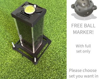 Square Golf Leveling Base: Alignment Tool with Ball Position