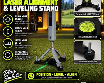 Rapsodo MLM2Pro Alignment & Leveling Stand with Laser – Golf Launch Monitor Alignment Tool