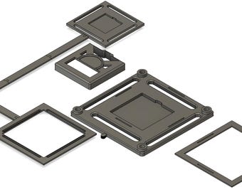 STL File - Square Golf Leveling + ball position tool (Download only!)