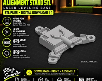 Garmin R10 Alignment Stand STL – Laser Leveling Base – 3D Print Digital Download