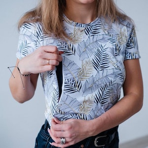 T-Shirt Allaitement avec motifs / T-shirts d&#39;allaitement imprimés