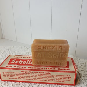 Original soap, DDR, vintage soap, 1950s, east German product, cleaning product, shabby deco, decoration,