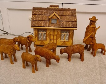 Pair of Figurines Shepherd Shepherdess - Etsy