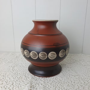 Old vase, vintage, stoneware, ceramic, VEB, 60s 70s, mid-century, Ostalgie, DDR, fat lava, GDR, east germany