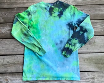 Hand Tie-Dyed Long Sleeve T-Shirt – Size Small