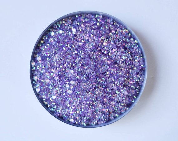 4mm Purple Transparent RHINESTONES 4mm Purple Transparent RHINESTONES