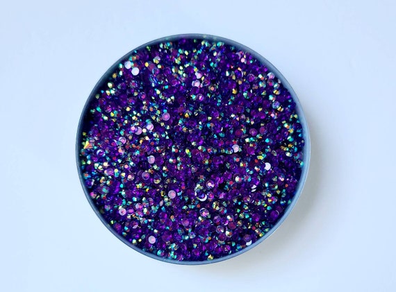 4mm Purple Transparent RHINESTONES 4mm Purple Transparent RHINESTONES