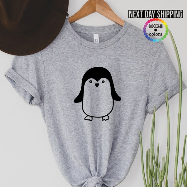 Penguin Shirt, Penguin Outline Shirt, Penguin Birthday Shirt, Girl Penguin Shirt, Boy Penguin Shirt, Penguin,Gift For Penguin Lover