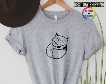 Fox Shirt, Fox Outline Shirt, Fox Birthday Shirt, Girl Fox Shirt, Boy Fox Shirt, Fox T-shirt, Fox Party, Gift For Fox Lover, Fox Tee
