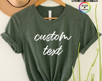 Custom Shirt, Custom  Tee, Custom T-shirt, Personalized Texting Shirt, Personalized Shirt, Custom Unisex Shirts, Custom Printing Shirt