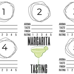 MARGARITA | DEGUSTAÇÃO | jogo americano | download instantâneo | imprimível