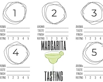 BOURBON Tasting Mat Printable Instant Download - Etsy