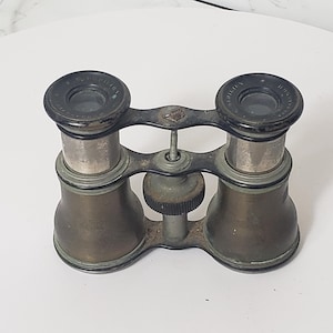 Vintage Victorian Brass Theater Opera Glasses Binoculars Collectible