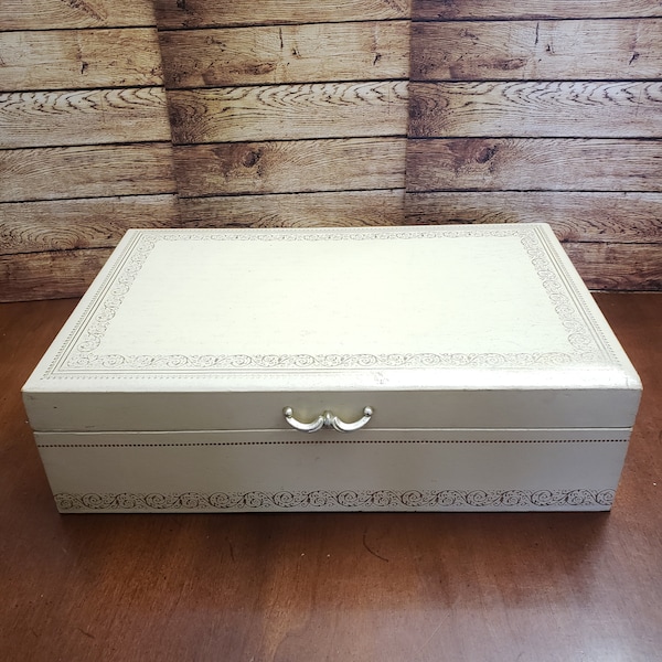 Vintage Mele Two-Level Jewelry Box