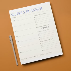 Planificador - Planificador digital - Los planificadores le ayudan a organizar su semana - ¡Descargue este planificador hoy para aumentar la productividad al instante! #Planeador semanal