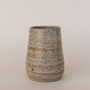 Ceramic vase, Flower vase, Stoneware vase, Gray speckled vase, Handmade ceramic vase