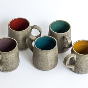 Handmade Ceramic Mug, Coffee Lover Gift, , Colorful Mug, Coffee Cup, Minimalist Coffee Mug