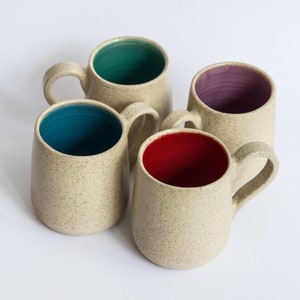 Handmade Ceramic Mug, Coffee Lover Gift, , Colorful Mug, Coffee Cup, Minimalist Coffee Mug