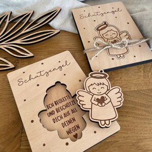 SCHUTZENGEL - Geschenk zur Geburt - Taufe - Führerschein - Geburtstag für Jungen und Mädchen
