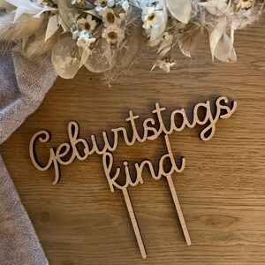 BIRTHDAY CHILD - Wooden Birthday Topper