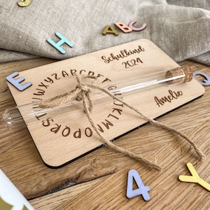 SCHULKIND Wunscherfüller - Geschenkverpackung für Geld, Gutschein oder Süßes zur Einschulung- Schulanfang personalisiert