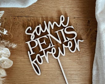Bachelorette party cake topper, wooden topper for bachelorette party, fun and original, 3D lettering