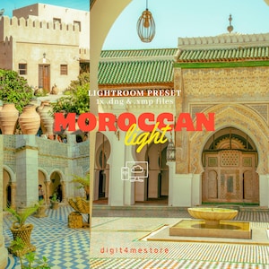 Moroccan Light Lightroom Preset: Soft & Bright Green Tones for Travel Bloggers, Morocco Filter, Traveller Preset, Travel Influencers