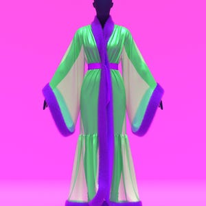 Vintage Robe (XS-M) Sewing Pattern For Drag Queens Reveal Coat Costume Sleepwear Lingerie Old Hollywood