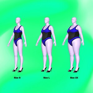 katkow drag queen colorblock bodysuit leotard sewing pattern sizes