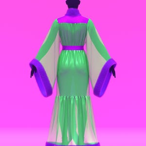 Vintage Robe (XS-M) Sewing Pattern For Drag Queens Reveal Coat Costume Sleepwear Lingerie Old Hollywood